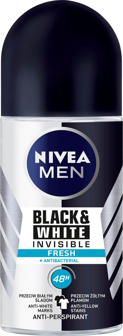 Deodorant antiperspirant për meshkuj Nivea INVISIBLE FRESH roll-on, 50 ml