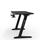Tavolinë SENSE7 Classic Desk, 140cm x 60cm, e zezë