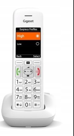 Telefon pa Tela Gigaset E390, Analog DECT, Caller ID, i bardhë