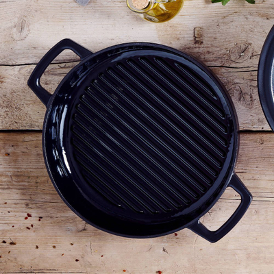 Tigan grill Nori Cast Iron, 28cm, 3L, i zi