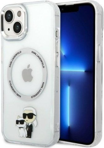 Mbulesë telefoni Karl Lagerfeld KLHMP14MHNKCIT, për iPhone 14 Plus, MagSafe, transparente