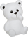Dritë nate Atmosphera Arush Teddy XL, 30 cm, për zbukurim, e bardhë