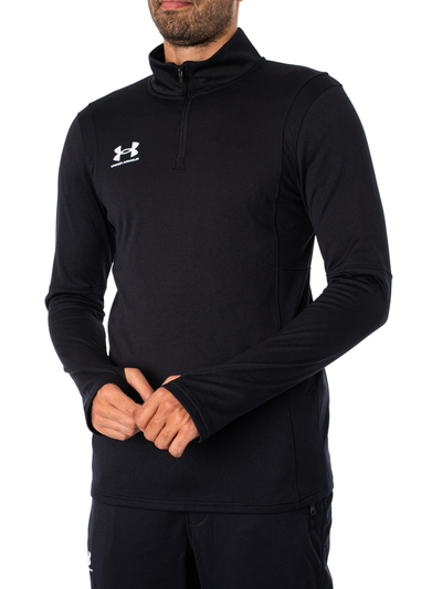 Bluzë termike Under Armour Challenger, material që thahet shpejt, për futboll, e zezë