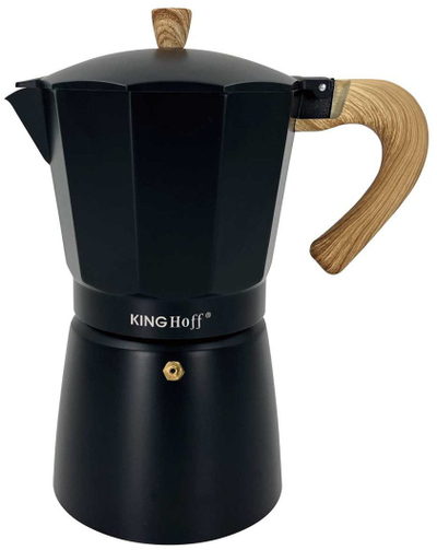 Cafetiere Kinghoff KH 1888, 12 filxhan, 600 ml, për induksion, e zezë