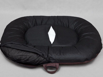 Shtrat për qen Hobbydog Pontoon Comfort XL, për raca të mëdhaja, kafe e errët