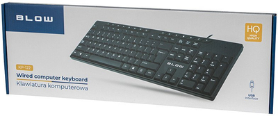Tastierë Blow KP-122, me kabllo USB, 122 taste, e zezë