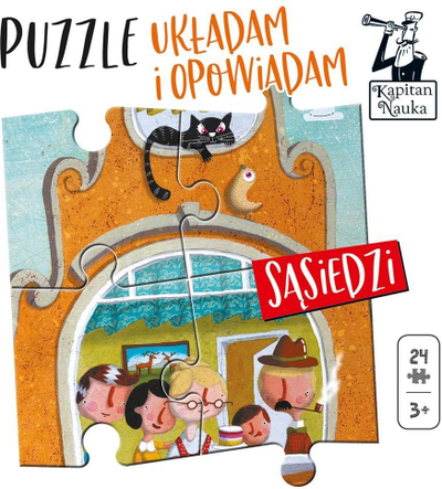 Puzzle Edgard Puzzle. I arrange and tell. Neighbors, shumëngjyrësh