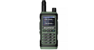 Radio portative Baofeng UV-17E, 5W, dy bandë, jeshile