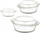 Set ena furre Vivalto, 3 copë, qelq borosilikat, transparente
