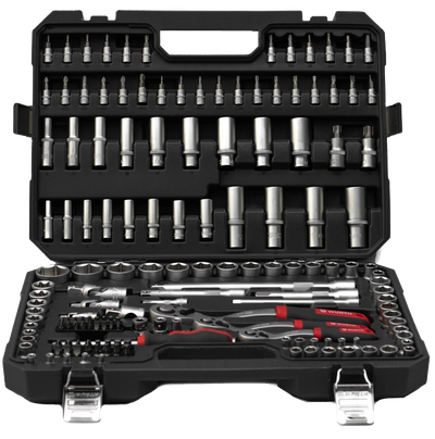 Set arpion me çelësa kokë, Würth, 1/4", 3/8", 1/2", 6 këndore, 154copë