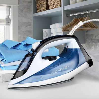 Hekur rrobash Iron Maestro MR-306C, 2200W, pllaka qeramike, i bardhë me blu