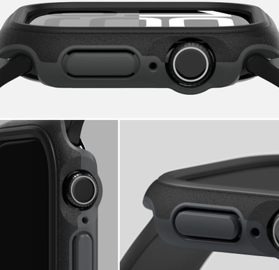 Mbulesë ore inteligjente Ringke Onyx Apple Watch 10, 46mm, e zezë