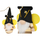 Figurine dekorative Saska Gift and Decor Black Bee, xhuxh i varur pranveror, 20 cm, e zezë e verdhë