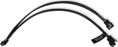 Kabllo Y Alphacool 4-Pin në 2x 4-Pin PWM, 30cm, e zezë