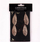 Dekorime Krishtlindjeje Home Styling Collection, në formë gjetheje, set me 4 copë, ngjyrë ari