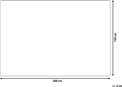Batanie dekorative prej poliestëri, 150 x 200 cm, me vija, blu