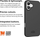 Mbulesë telefoni Eiger Grip Case për iPhone 16 Plus, TPU, ultra e hollë, e zezë