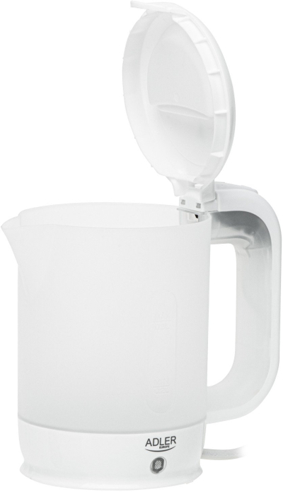 Çajnik elektrik Adler AD 1381, 0.5L, 900W, i bardhë