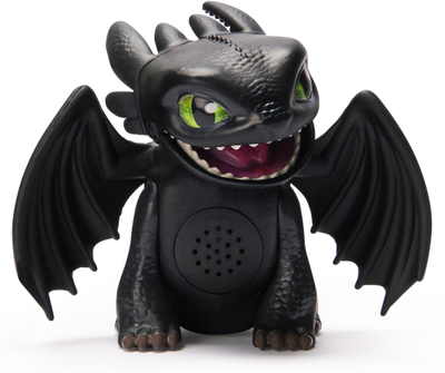 Figurine interaktive HTTYD Roaring Minis Toothless, me tinguj, shumëngjyrëshe