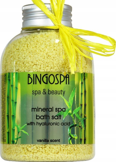 Kripë banje BingoSpa Mineral Spa me acid hialuronik, me erë vanilje, 650g
