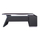 Shkruese zyre profesionale HM2084L, qoshe majtas, 220x180x76 cm, wenge gri