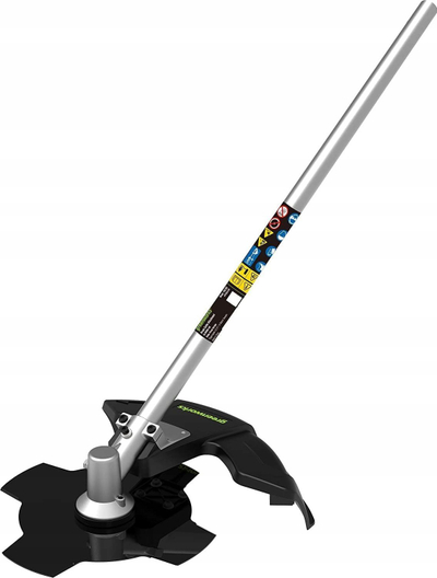 Aksesori brush cutter Greenworks për GD24X2TX, teh metalik, mbrojtëse plastike, gri e zezë