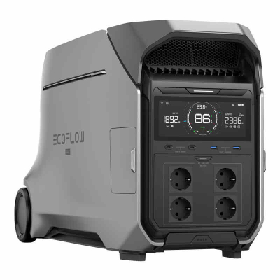 Stacion portativ energjie EcoFlow DELTA Pro 3, 4000W, 12kWh, i argjendtë, i rinovuar