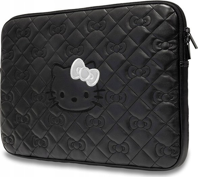Mbulesë laptopi Hello Kitty HKCSZPEKHBPK, 14", lëkurë eko, e zezë