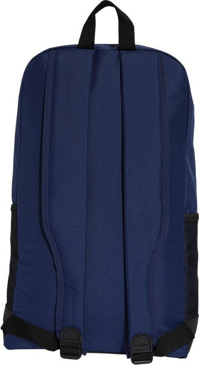 Çantë shpine adidas Linear IN6120, xhep anësor për pije, shiritë të rregullueshëm, blu navy