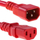Kabllo zgjatuese energjie Microconnect PE040630RED, 3m, C14 në C13, e kuqe