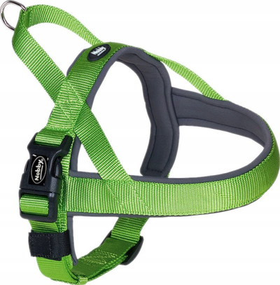 Shollë norvegjeze për qen Nobby Classic Preno, najlon me neopren, rregullim 38-50 cm, e zezë
