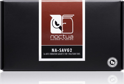 Garniturë kundra dridhjeve për ventilator Noctua NA-SAVG2, 140mm, set me 3 copë, kafe