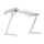 Tavolinë gaming Trust GXT 709W Luminus, 120x60 cm, RGB LED, e bardhë