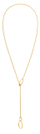 Qafore Calvin Klein Sculptural 35000442 Long Variable Gold Plated
