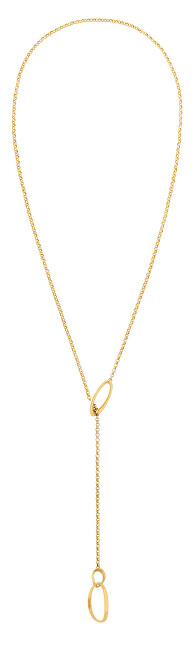 Qafore Calvin Klein Sculptural 35000442 Long Variable Gold Plated