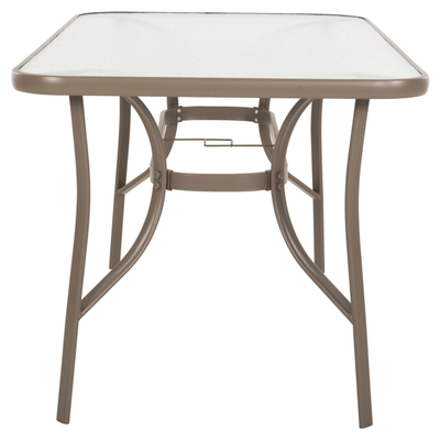 Tavolinë Bruno me xham të temperuar 140×80×71 cm (HM5106.04)