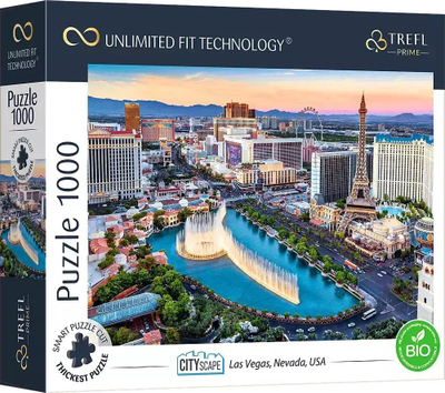 Puzzle Trefl Prime Cityscape Las Vegas Nevada USA, 1000 copë, multicolor