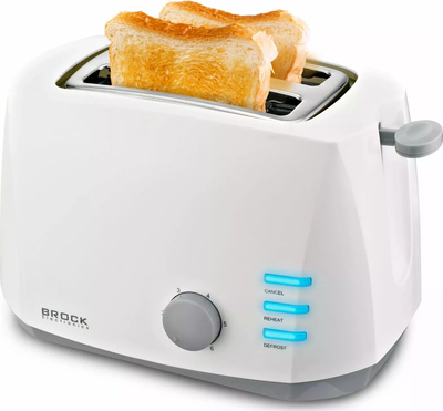 Toster BROCK Toaster, 800W, 2 feta, i bardhë