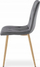 Set karrigesh Oskar Modernity Gray, kadife gri e errët, këmbë ngjyrë druri