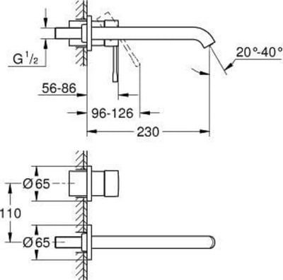 Rubinet Grohe Essence, i artë