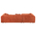 Divan-Shtrat këndor Bricken majtas 110–282×98–160×72 Hcm (HM3275.03L), kuqe