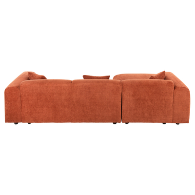 Divan-Shtrat këndor Bricken majtas 110–282×98–160×72 Hcm (HM3275.03L), kuqe