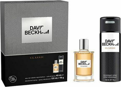 Set David Beckham Classic - EDT 40 ml + deodorant sprej 150 ml