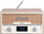 Radio retro Denver MDA-525LW, DAB+/FM, CD BT USB, dru i çelët argjendtë