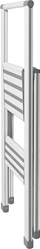 Shkallë palosëse Wenko Aluminium Design, 2 hapa, alumin, e bardhë