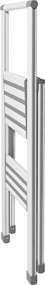 Shkallë palosëse Wenko Aluminium Design, 2 hapa, alumin, e bardhë