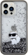 Mbulesë telefoni Karl Lagerfeld Liquid Glitter, për iPhone 13 Pro Max, plastike transparente me shkëlqim