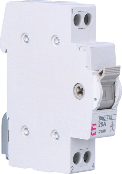 Ndërprerës selektiv ETI Etipo SSQ 125 1P, 25A, 230V, gri