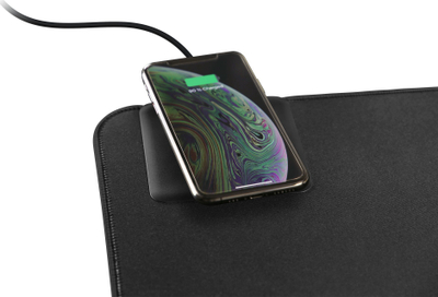 Mousepad Deltaco DELC-0100, i madh, bazë kundër rrëshqitjes, i zi