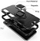 Mbrojtëse telefoni Armor për Huawei P Smart 2020, hibride TPU, me unazë magnetike, e zezë